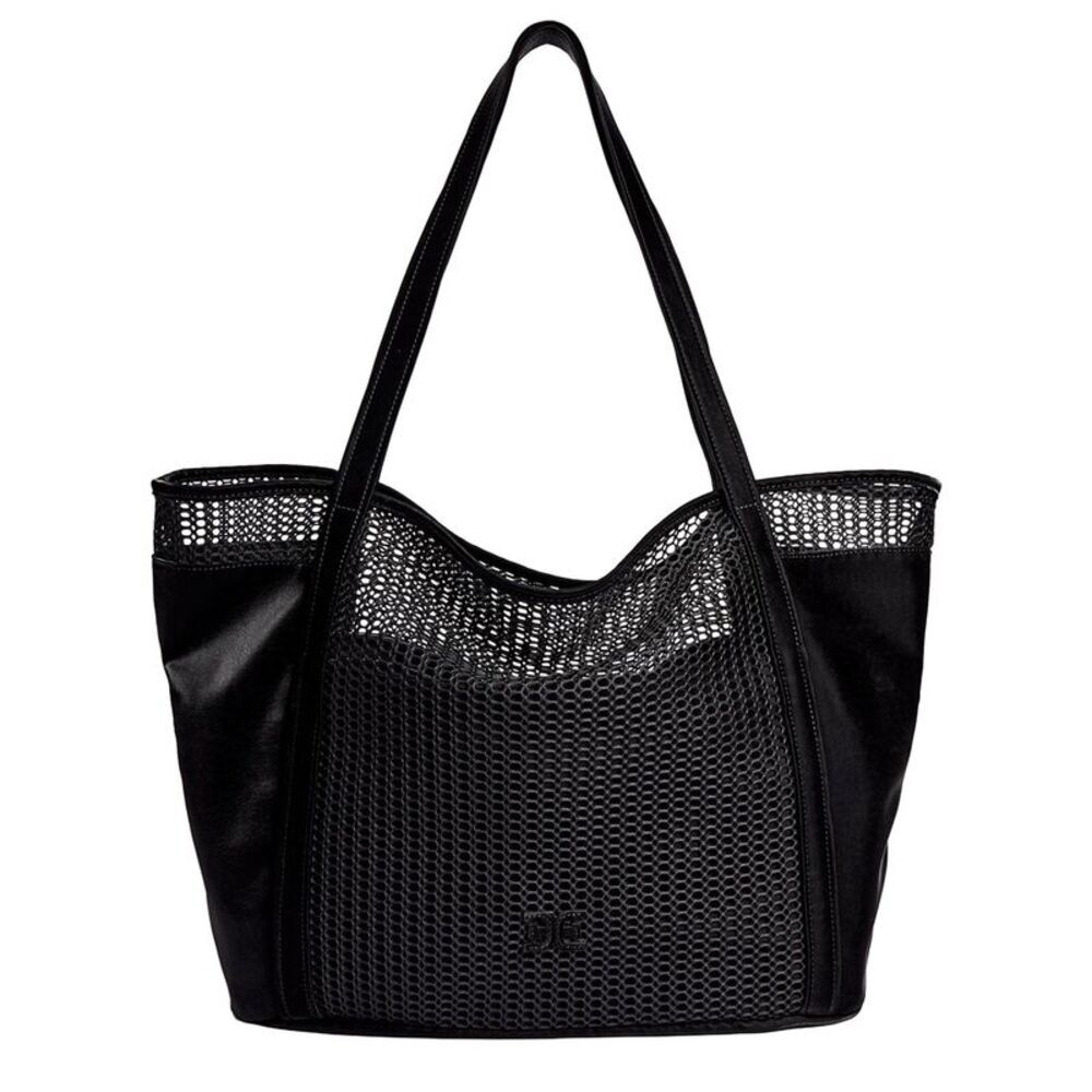 Sam Edelman Kyla Sheer Mesh Tote, Black